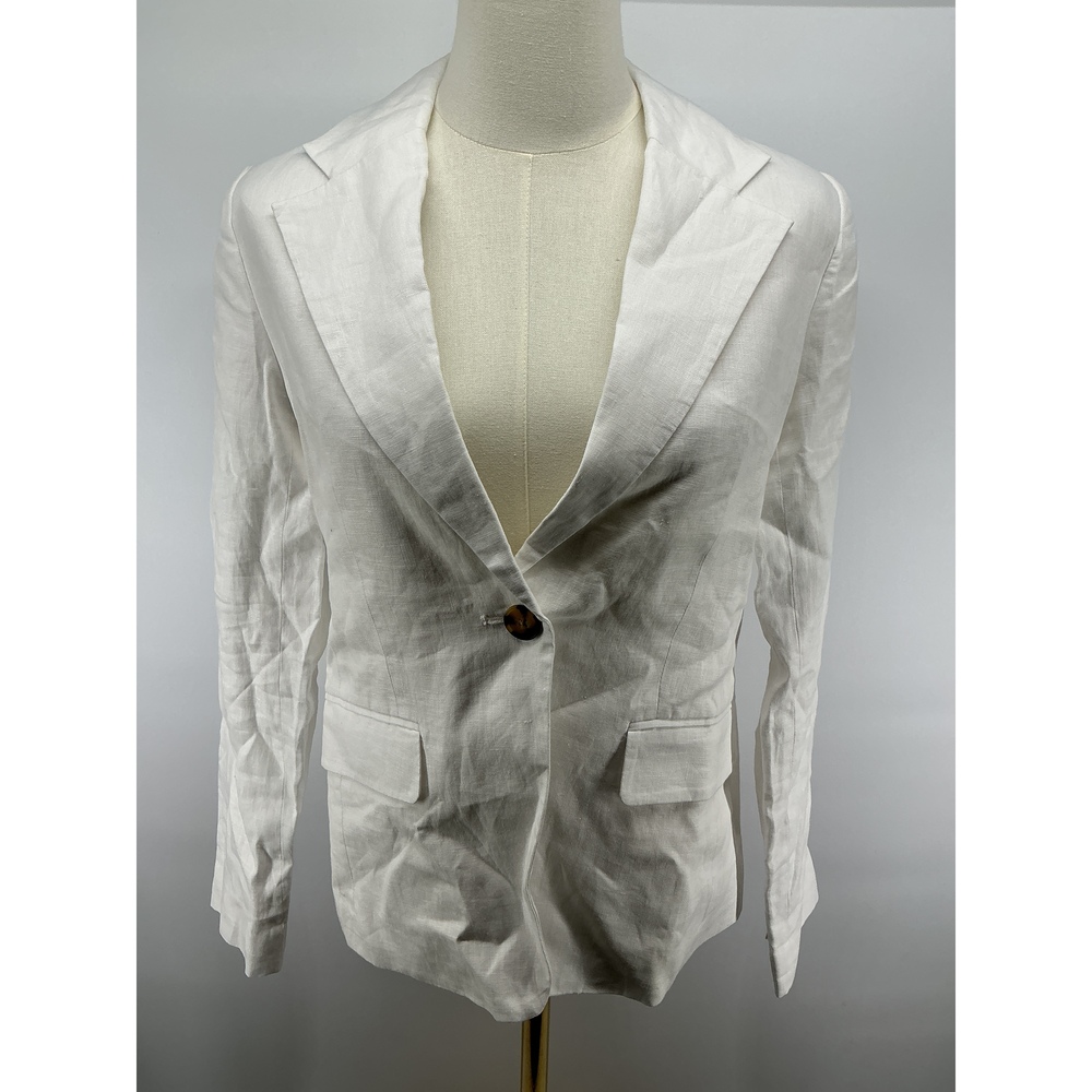 100% European Linen Structured Blazer